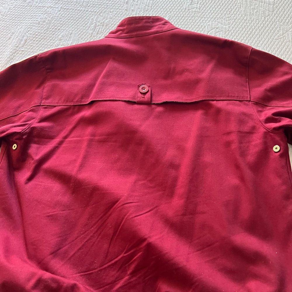 Adidas x Vespa Maroon Jacket with Cream Stripes*rare - Picture 9 of 12